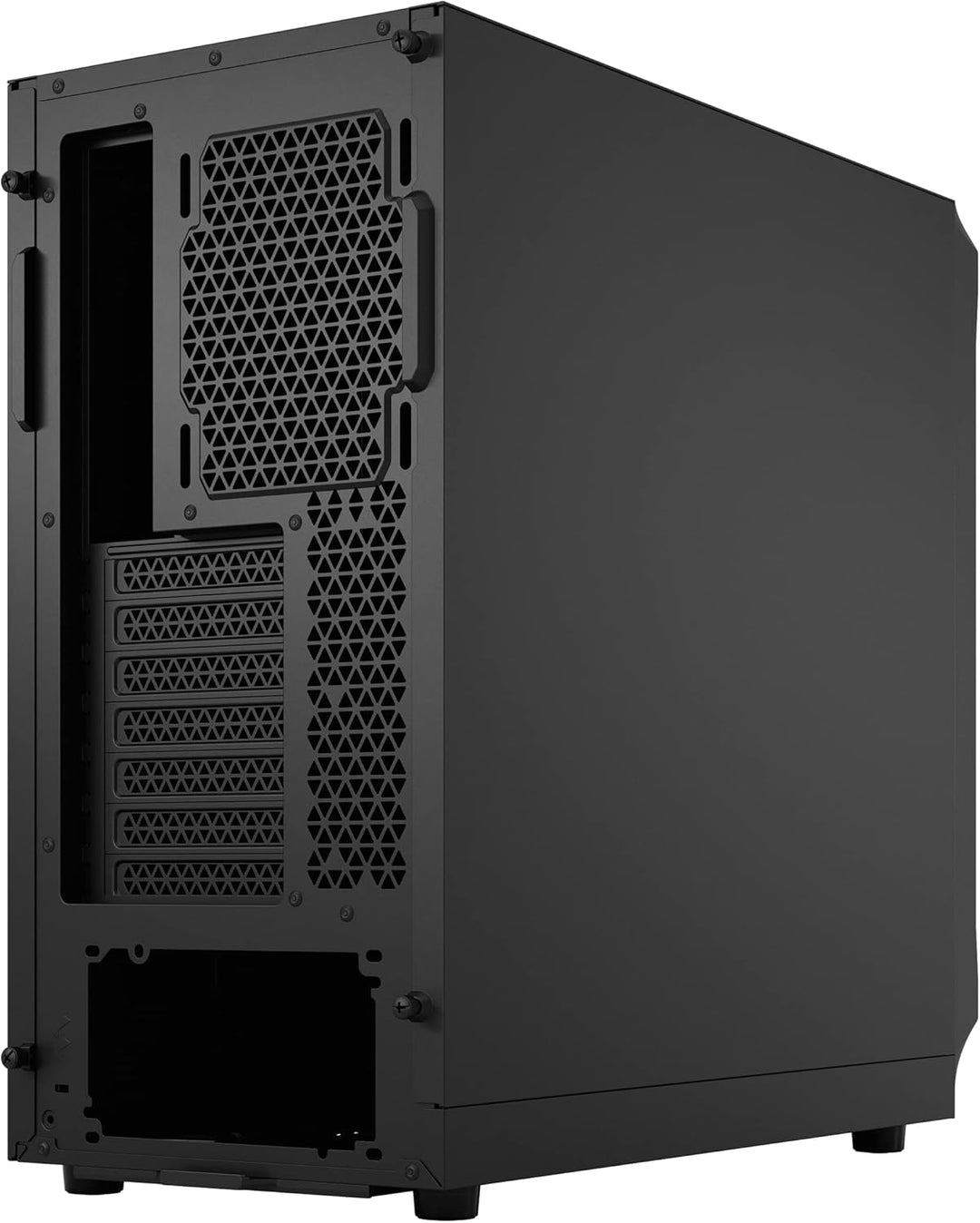 Fractal Design Focus 2 Black Solid - Mesh Front – Two 140 mm Aspect Fans Included – ATX Gaming Case,