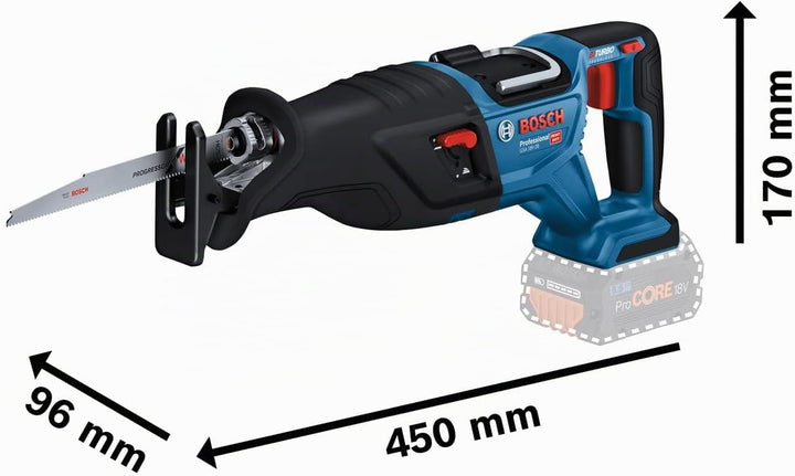 Bosch Professional BITURBO Akku-Säbelsäge GSA 18V-28 (Akkus und Ladegerät nicht enthalten, im Karton