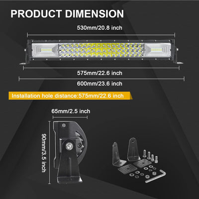 Willpower 22 Zoll 56CM 270W Led Arbeitsscheinwerfer Bar Led Scheinwerfer 12V 24V Wasserdicht Flutlic