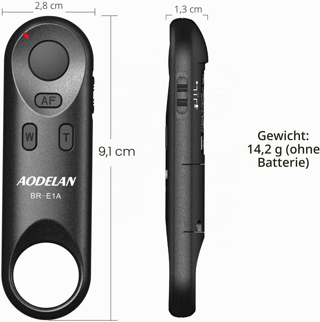 AODELAN Bluetooth Fernauslöser BR-E1A Wireless Shutter Kabelloser Fernbedienung für Canon EOS R, EOS