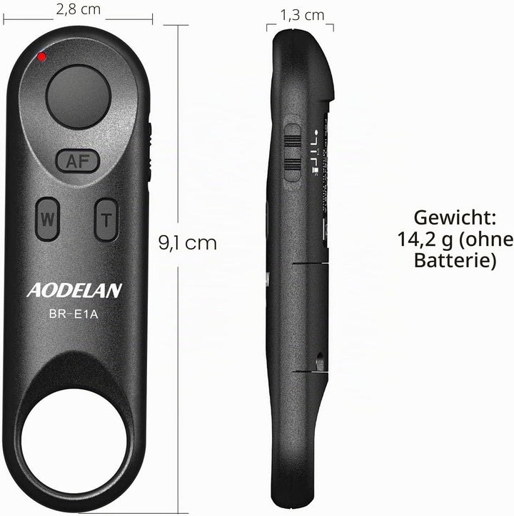AODELAN Bluetooth Fernauslöser BR-E1A Wireless Shutter Kabelloser Fernbedienung für Canon EOS R, EOS