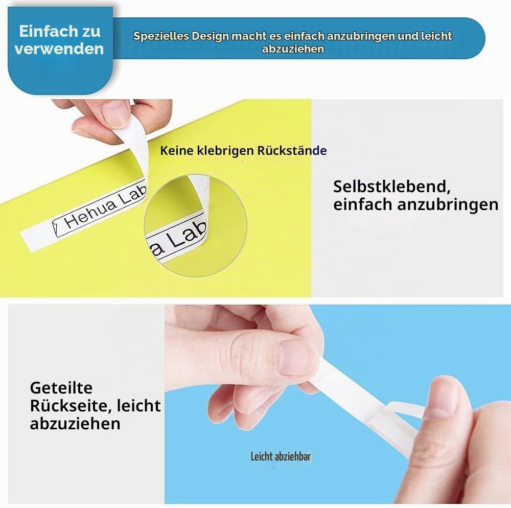 6x Hehua Ersatz für Brother Tze 231 Tz231 Schwarz auf Weiss Schriftband P Touch Tze 12mm Laminiert B