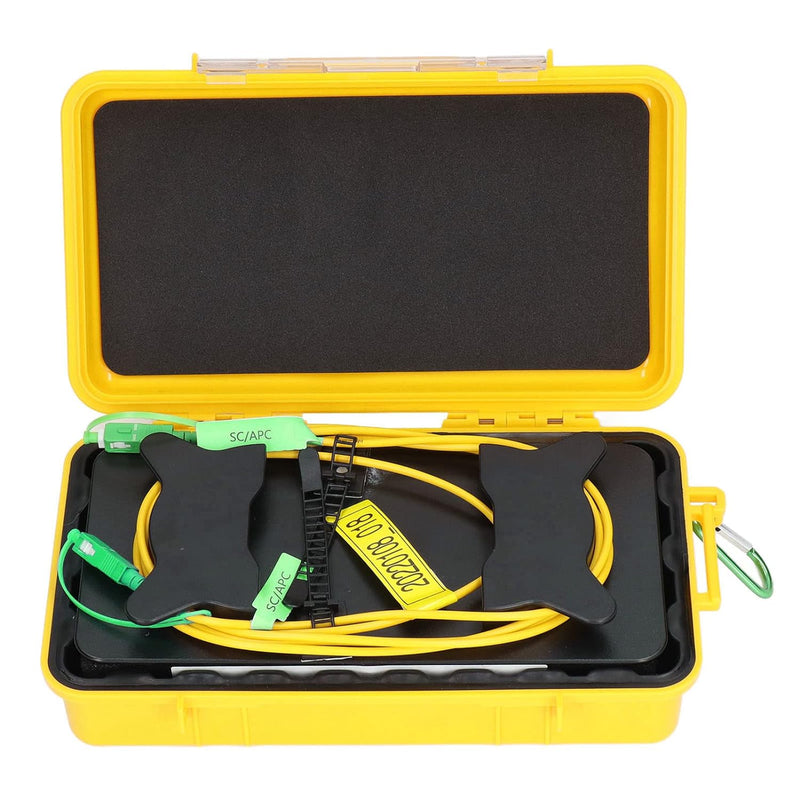 Uadme Glasfaserkabel, OTDR Launch Cable Box, Glasfaser-Kabel SC/APC auf SC/APC Simplex Singlemode 9/