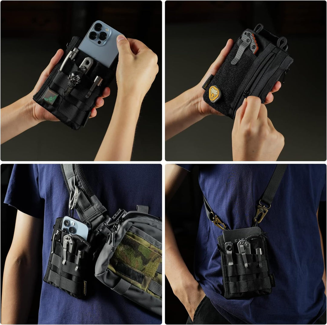 VIPERADE VE16 EDC Pouch Klein EDC Organizer Werkzeugtasche mit 7 Taschen,EDC Organizer Tasche für He