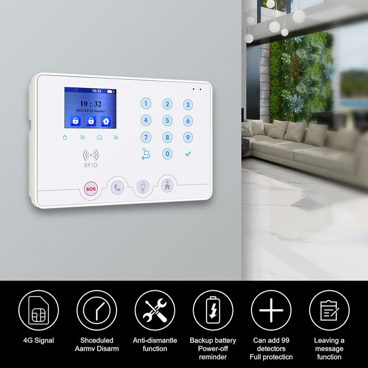 Wolf Guard 4G WiFi Home Alarmsystem alarmanlagen auf Deutsch, smart home alarmanlage mit app, kompat
