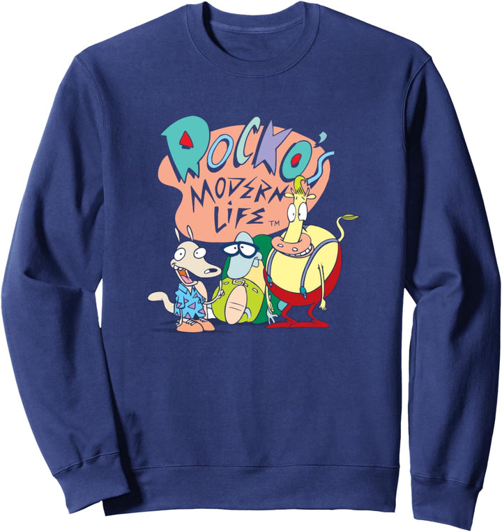 Rocko's Modern Life Group Retro Title Sweatshirt