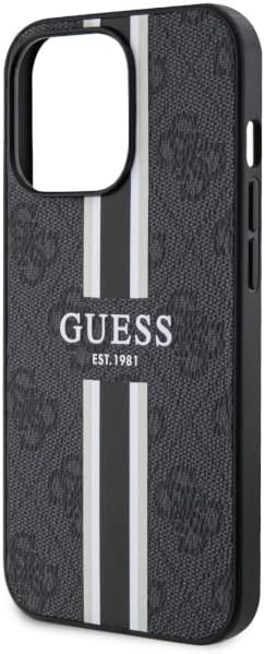 Guess GUHMP13LP4RPSK Hülle für iPhone 13 Pro / 13 6,1" Schwarz hardcase 4G Printed Stripes