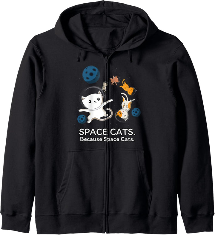 Space Cats. Because Space Cats. - Spruch Katzen - Tiere Kapuzenjacke