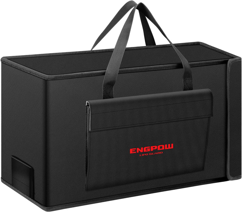 Akku Tasche Ebike Batterie Tasche Feuerfeste bis 2000°F Explosionsgeschützte Lipo Bag kompatibel mit
