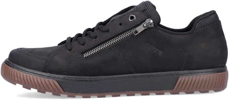Rieker Herren Bequemschuhe 18910, Männer Schnürhalbschuhe 41 EU Schwarz, 41 EU Schwarz