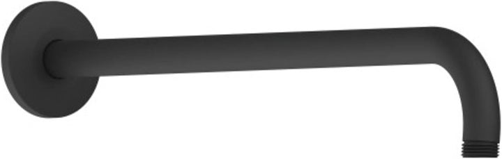 Duravit Universal Duscharm, Duscharmatur Wandbefestigung, Brausearm 410 mm, Duschbrause rund, Schwar