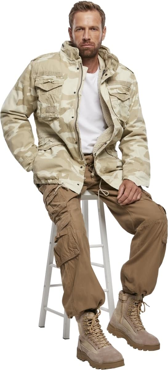 Brandit M65 Giant Herren Jacke Parka Winterjacke L Mehrfarbig (Sandstorm), L Mehrfarbig (Sandstorm)