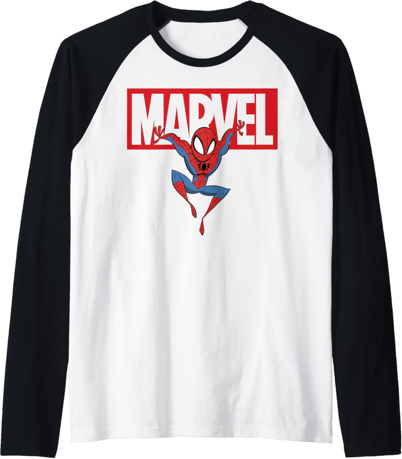 Marvel Spider-Man Logo Doodle Raglan
