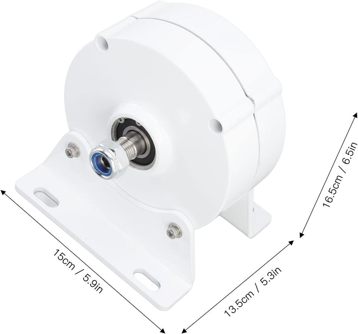 200W Drehstromgenerator, Getriebeloser Permanentmagnet Elektromotorgenerator, GehäUse aus Aluminiuml