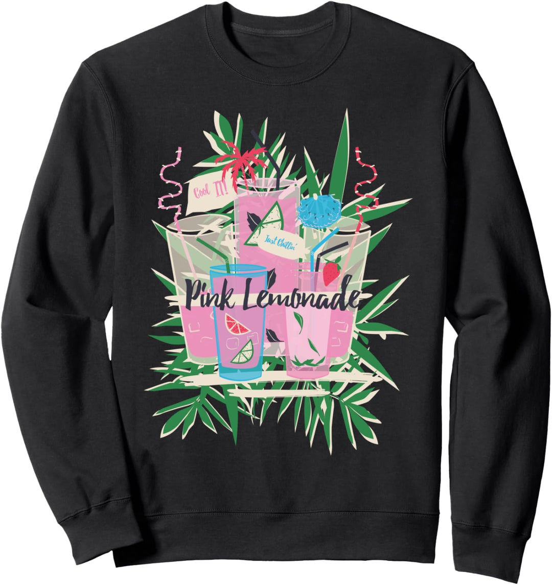 Sommer Pink Limonade Tropical Beach Ferien Chilling 80s Sweatshirt