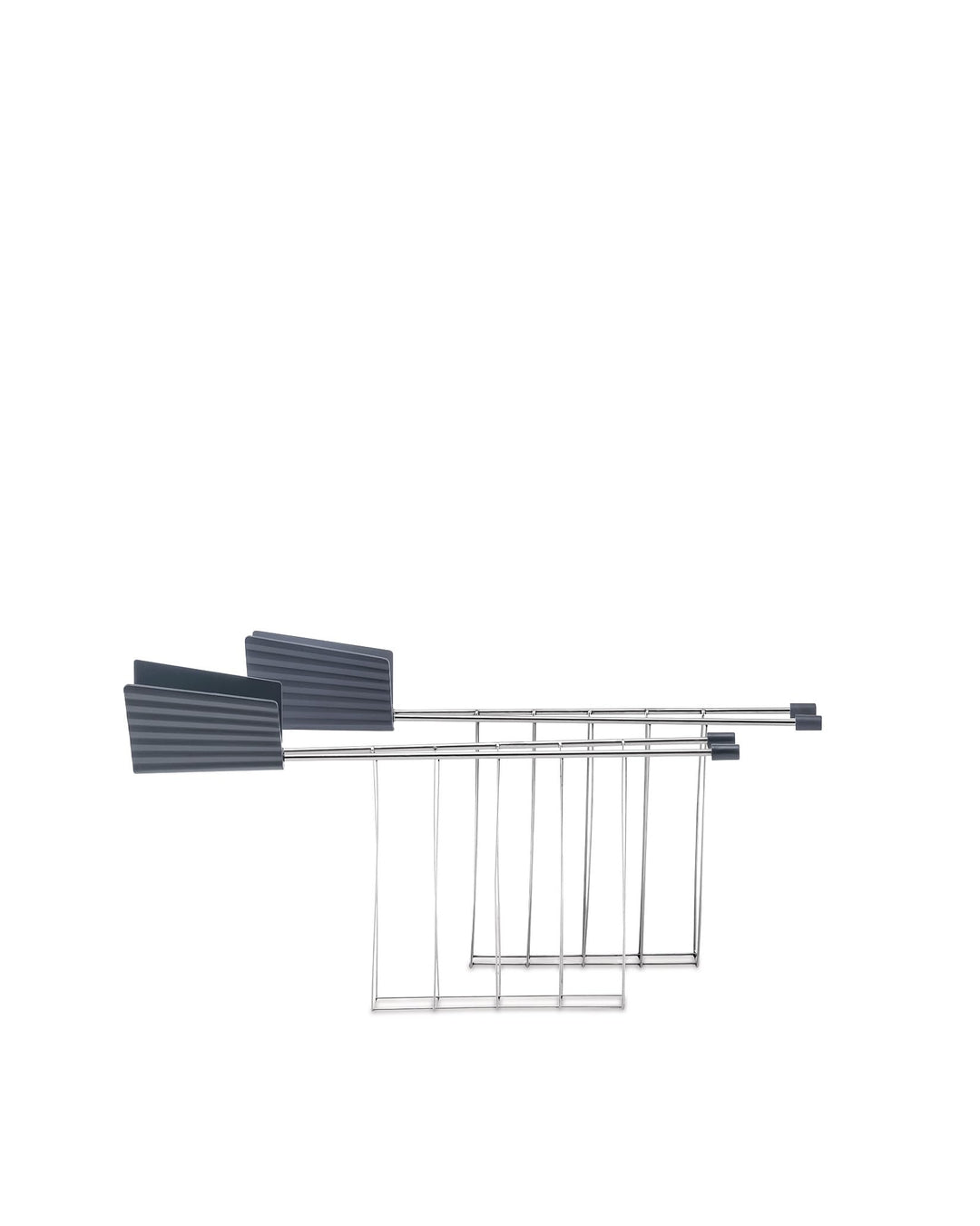 Alessi Plissé MDL08RA G - Design Set Bestehend aus Zwei Toasterzangen, aus Edelstahl und aus Thermop