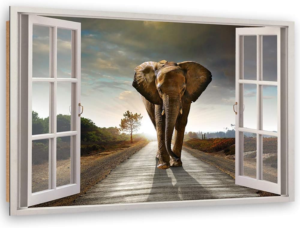 Feeby - Wandbilder Wohnzimmer 90x60 cm, Deko Paneel Bilder, Bilder für Schlafzimmer, Echter Gemalter