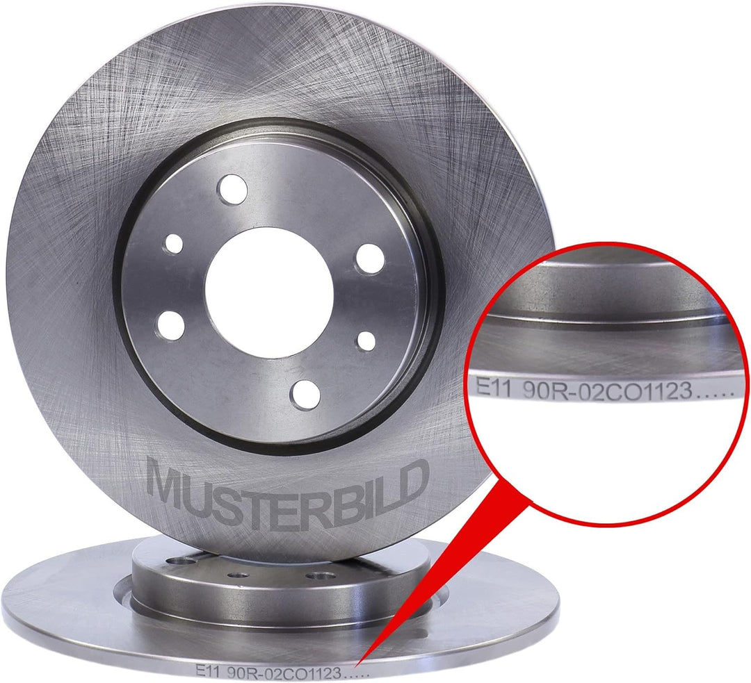 2x Bremsscheibe Voll Ø251,4 HINTEN