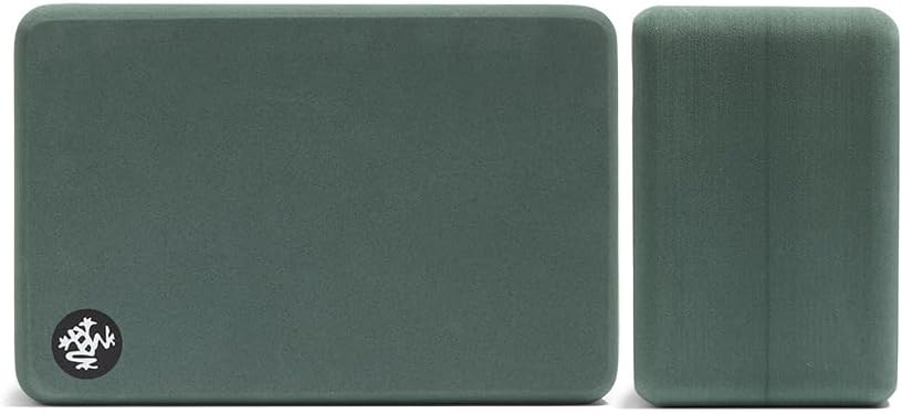 Manduka Foam Yoga Block - Recycled EVA Foam Block with Ergonomic Support, Yoga Equipment, Home Gym A