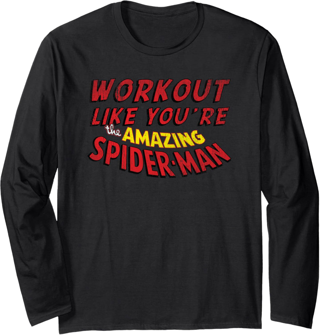 Marvel "Workout Like You're The Amazing Spider-Man" Langarmshirt