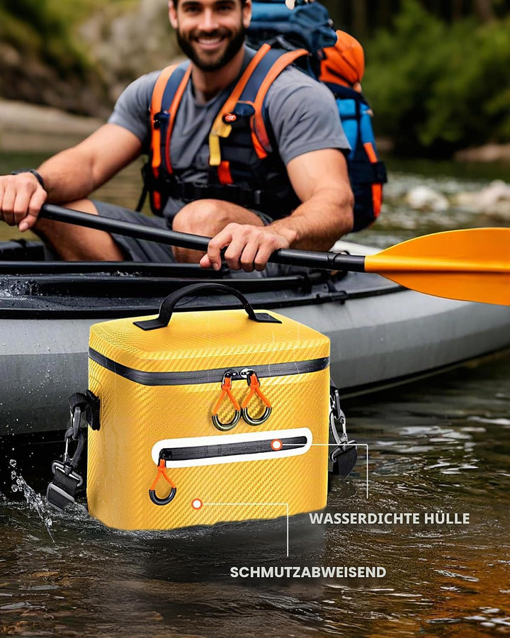 Lekesky 12/20L Verstärkter Isolierter Kühltasche – Tragbarer Kühltasche, Wasserdichter &amp; Undichtheit