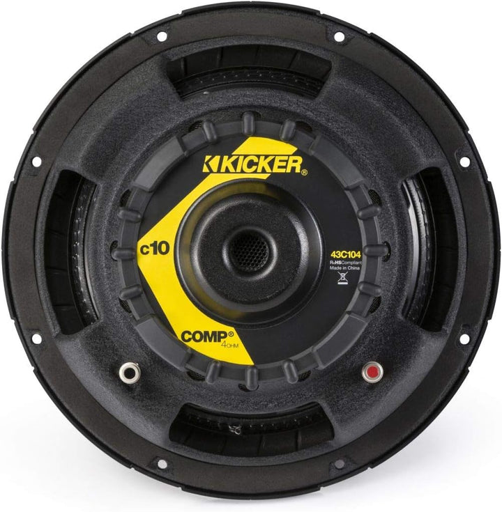 KICKER 43C104 10 Zoll Comp Subwoofer Schwarz