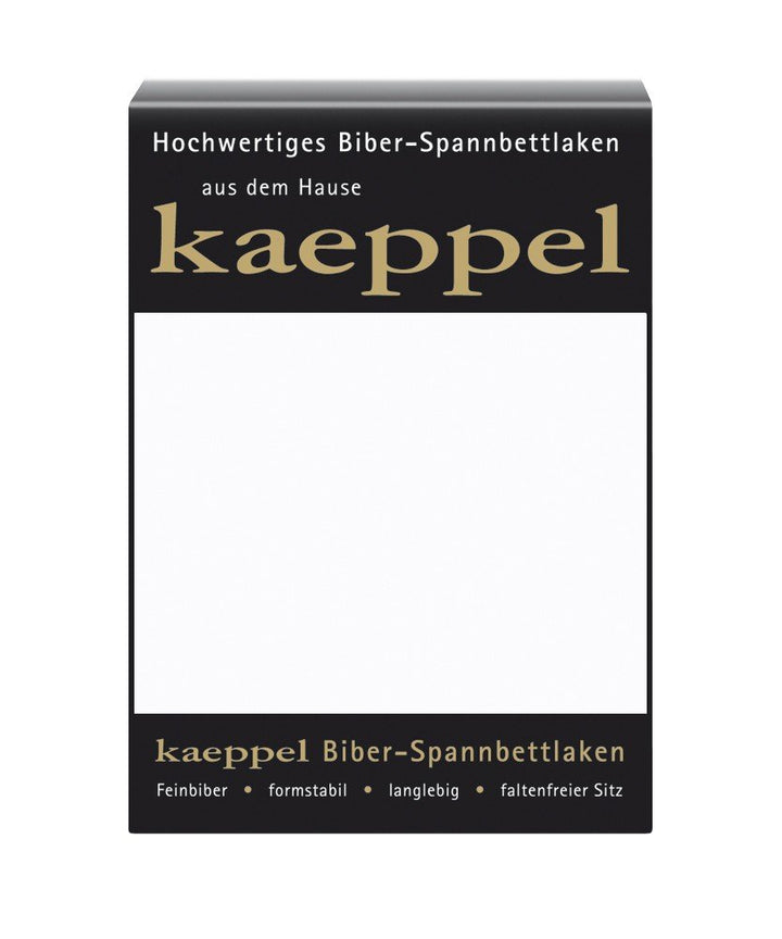 Kaeppel Biber Bettlaken Betttuch 180-200x200 cm Spannbettlaken 14 Farben Uni Öko, Farbe:Weiss 200 cm