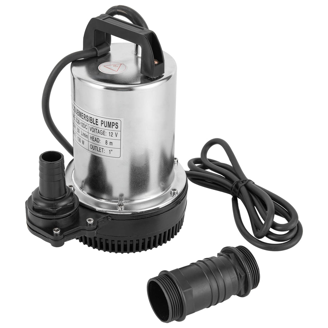 Tauchpumpe Wasserpumpe, 12V 6000L/H Submersible Pump High Water Supply Pressure Fish Pump 160W Für G