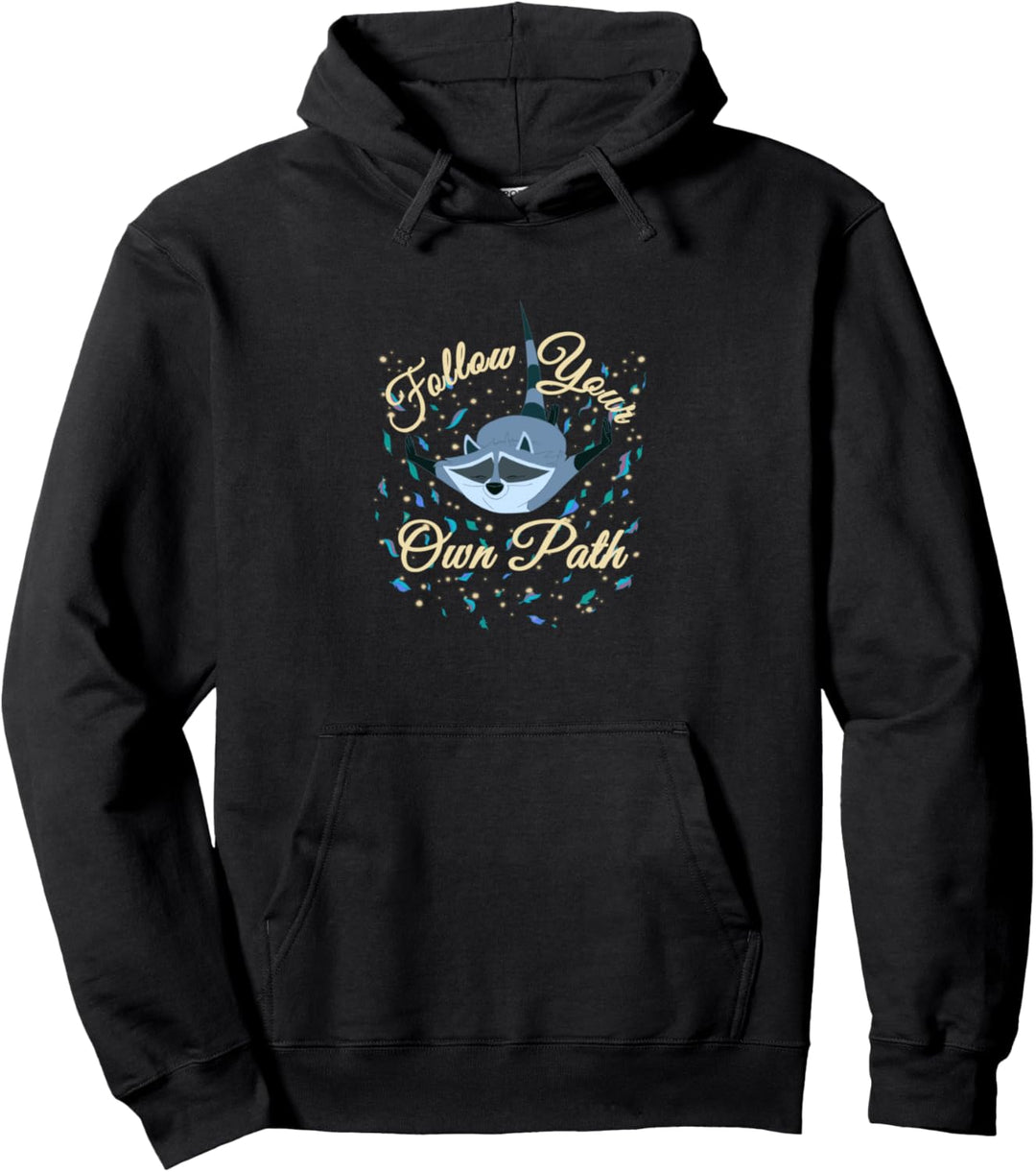 Disney Pocahontas Meeko Follow Your Own Path Text Pullover Hoodie