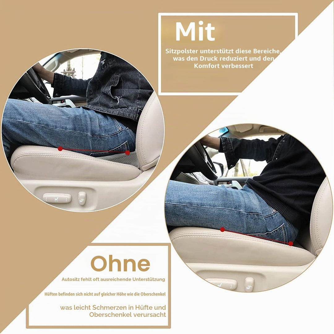 Autositzkissen,Ergonomisches Sitzkissen für Auto,Memory Foam Autositzauflage,keilkissen für Autositz