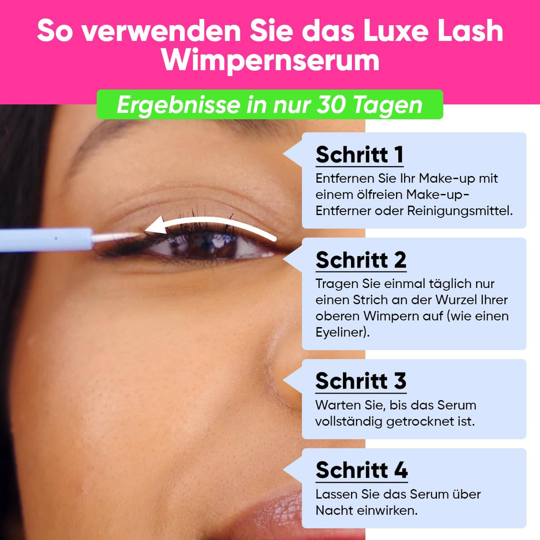 Ame Pure LUXE LASH Wimpernserum – Wimpern Serum für Wachstum und Dichte – Wimpernwachstum Booster fü