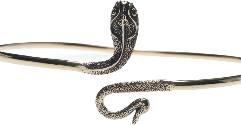 Windalf Bohemian Frauen Oberarmreif Medusa Ø 9.3 cm Damen Schlange-Schmuck Gipsy-Armschmuck Hochwert