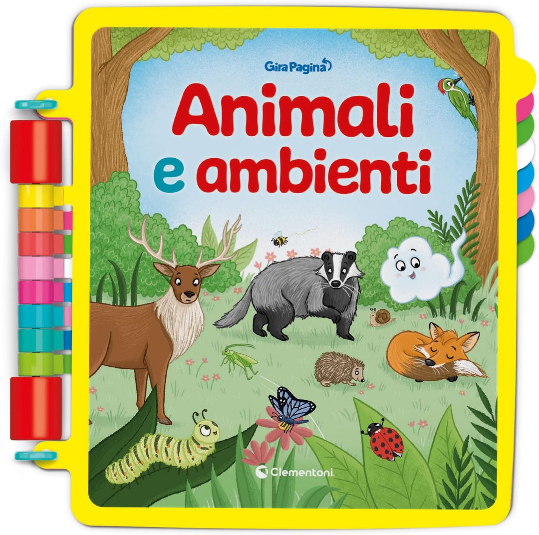 Clementoni 16643 Sapientino – Seitenaufsteller – Tiere und Umgebungen – Elektronisches Buch für Kind