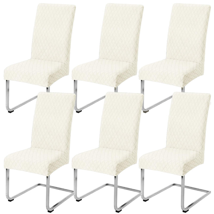 LANSHENG Stuhlhussen 6er Set, Universal Stretch stuhlbezug Stuhlüberzug Esszimmerstühle Bezug, Elast