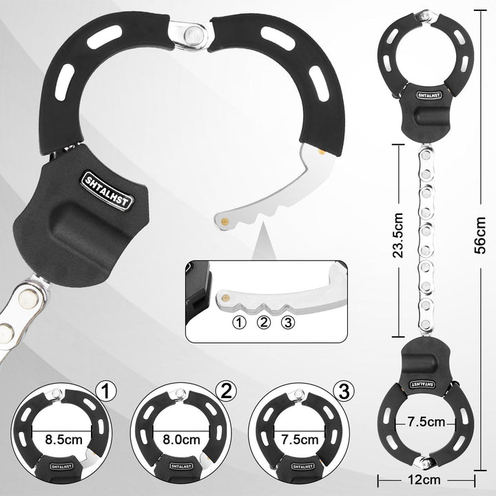 E Scooter Schloss, Handschellenschloss, Schloss für E Scooter und Rollerschloss, E Scooter Zubehör,