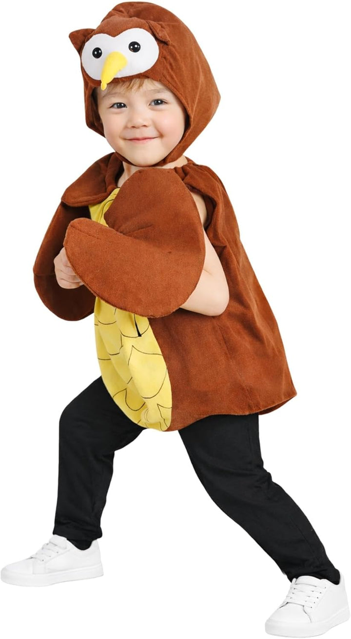 Eulen-Kostüm, F68 74-134, Baby Babies Klein-Kind Kinder-, Eule Uhu Vogel Wald-Tier Kostüm-e Fasching