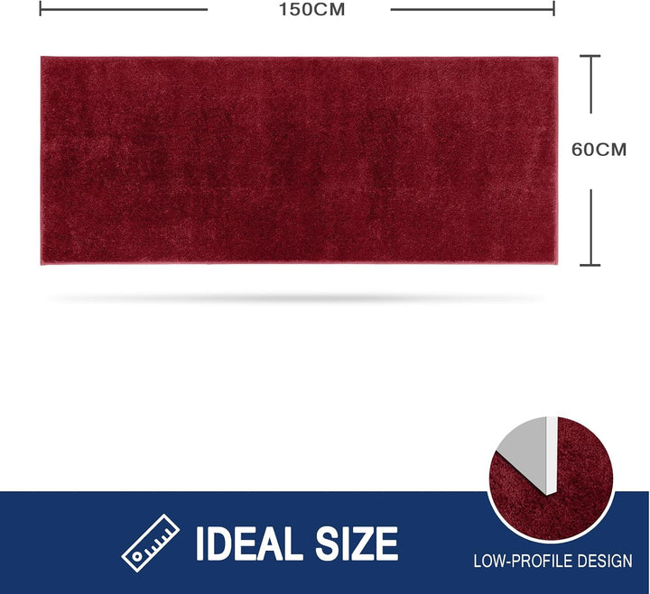 FCSDETAIL Schmutzfangmatte Innen Lang 60 x 150 cm, rutschfeste waschbare Fussmatte, Sauberlaufmatte,