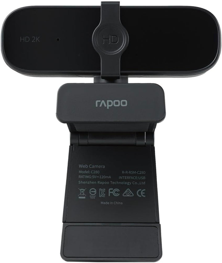 Rapoo XW2K Full HD 2K Webcam (4MP) 85° Sichtfeld, Autofokus, Rauschunterdrückung, USB-Anschluss, Kam