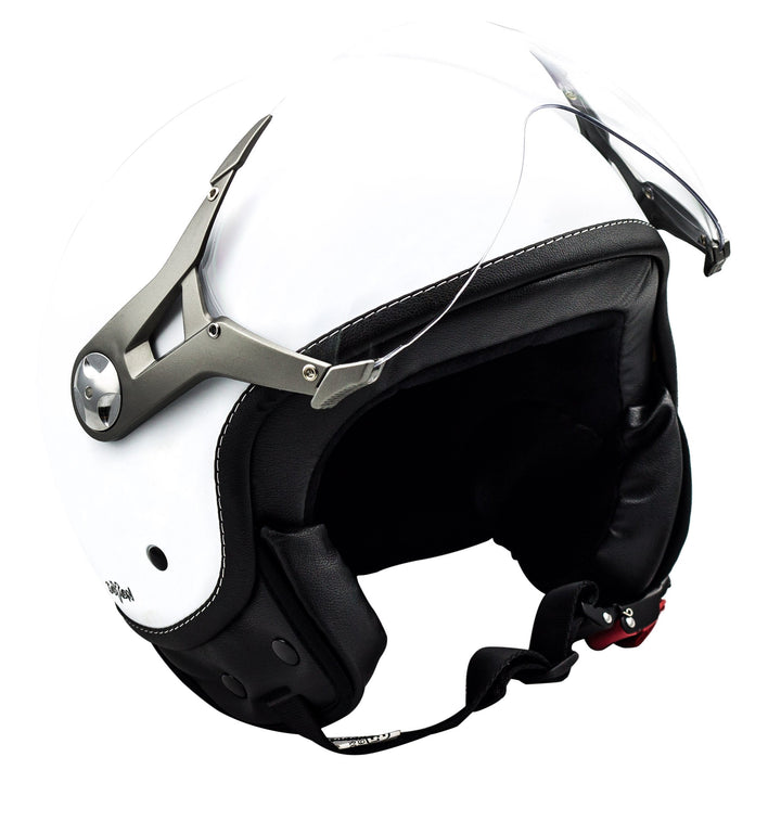 Soxon® SP-325 Mono „Snow“ · Jet-Helm · Motorrad-Helm Roller-Helm Scooter-Helm Moped Mofa-Helm Choppe