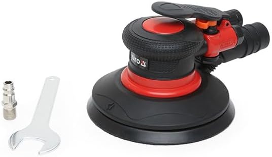 YATO Profi Druckluft Exzenterschleifer Ø150 mm, extra leichte und handliche Ausführung, 12.000 U/min