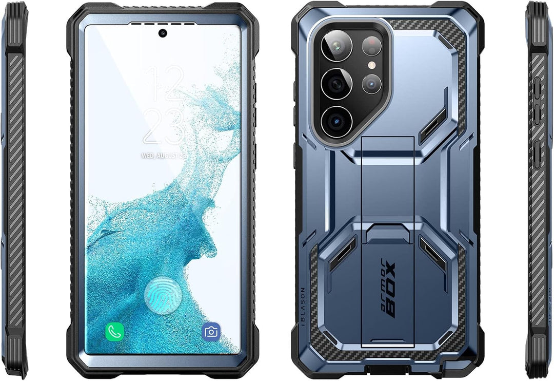 i-Blason Armorbox Series Hülle für Samsung Galaxy S23 Ultra 5G Bumper Case mit 2 Vorderseite (ohne D