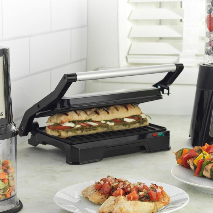 Progress EK5854P 2-in-1-Gesundheitsgrill - Panini-Presse, elektrischer Grill mit Antihaft-Platten, ö