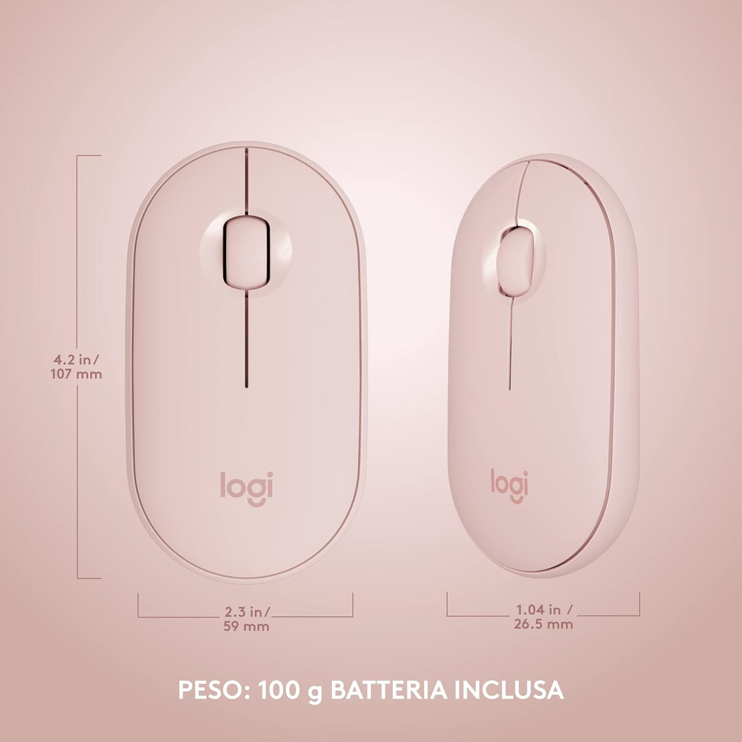 Logitech MK470 Slim Combo Kabelloses Tastatur-Maus-Set - Modernes, kompaktes Layout, Extrem leiser,