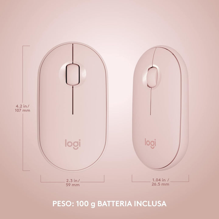 Logitech MK470 Slim Combo Kabelloses Tastatur-Maus-Set - Modernes, kompaktes Layout, Extrem leiser,