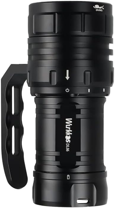 Wurkkos DL06 Tauchlampe, 15000 Lumen Tauchen Taschenlampe Wiederaufladbar, 6* XHP50.2 LEDs Unterwass