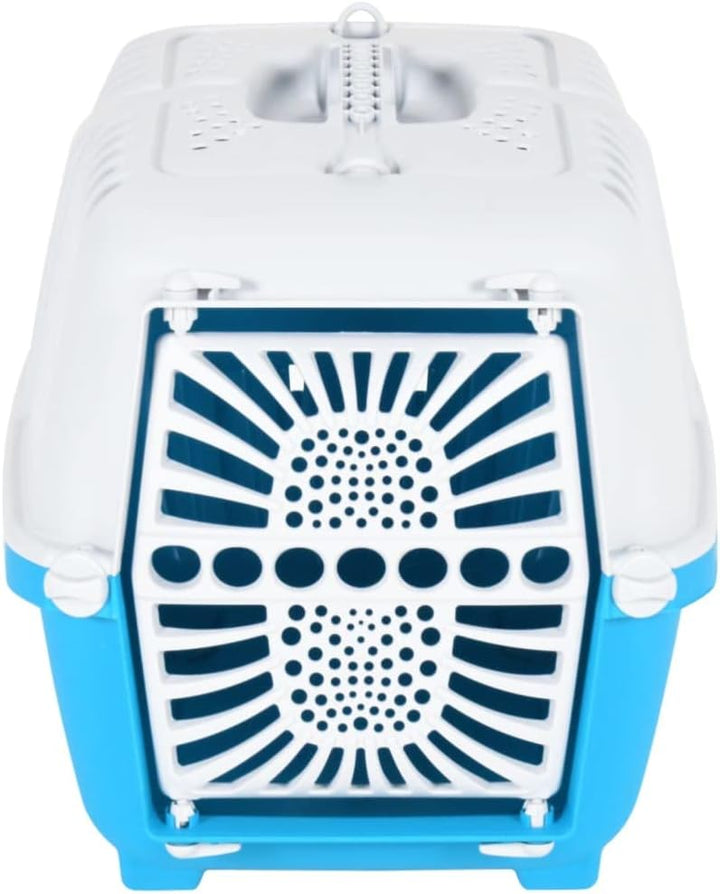 vidaXL Transportbox für Haustiere, Haustierbox mit Lüftungsschlitze, Hundebox mit doppelter Verriege