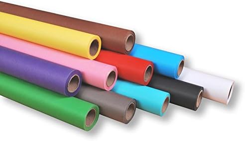 moderntex Hintergrundkarton, 10m lang x 2.72m breit weiss 160g/m²