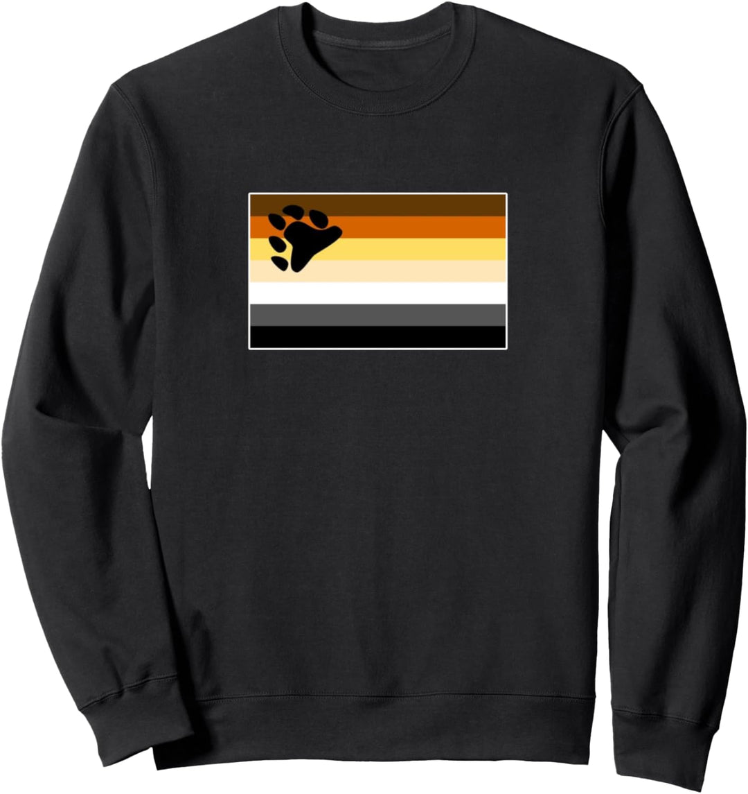 Simple Gay Bear Pride Flag Sweatshirt