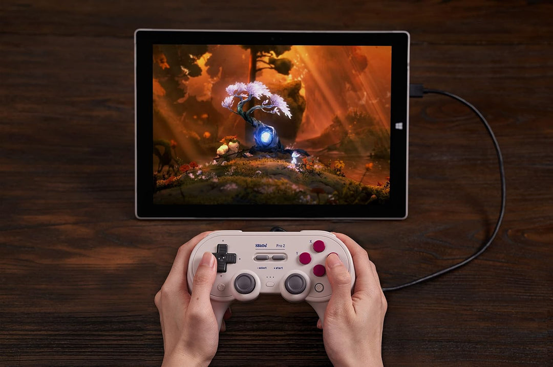 8bitdo Pro 2 Wired USB Controller for SwitchPCmacOSAndroidSteam & Raspberry Pi (G Classic Edition),