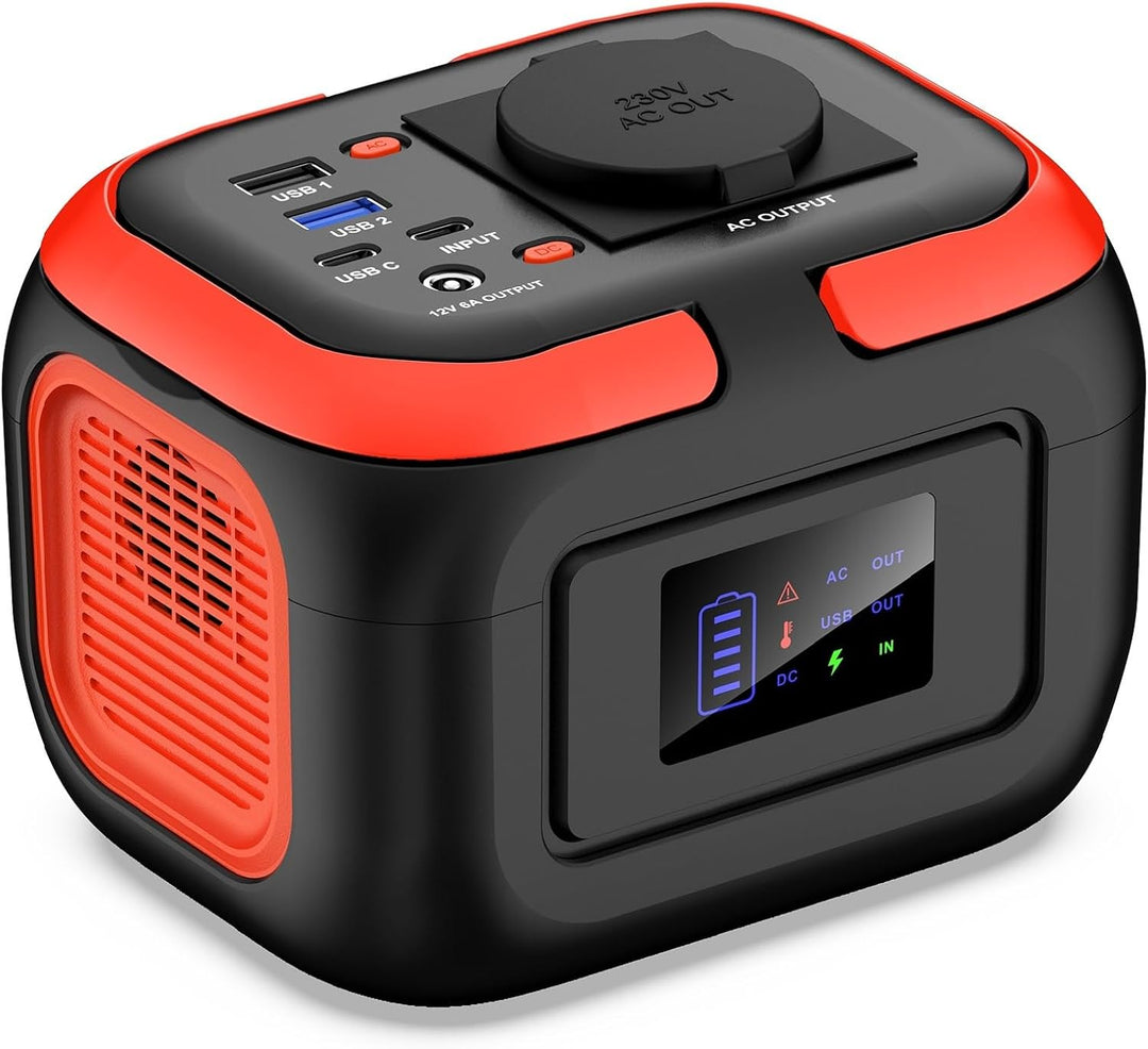 SinKeu Tragbares Powerstation 97Wh, 26400mAh Powerbank mit 120W 230V AC Steckdose, 12V DC, USB Ports